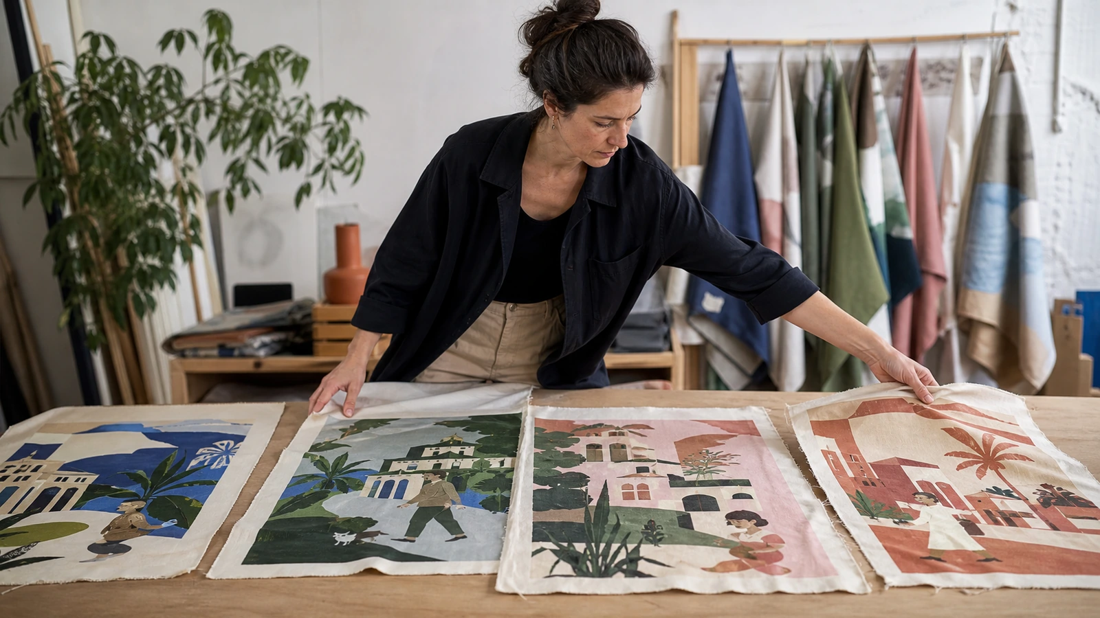 Composition créative en atelier pour « Construire un portfolio de graphisme cohérent »
