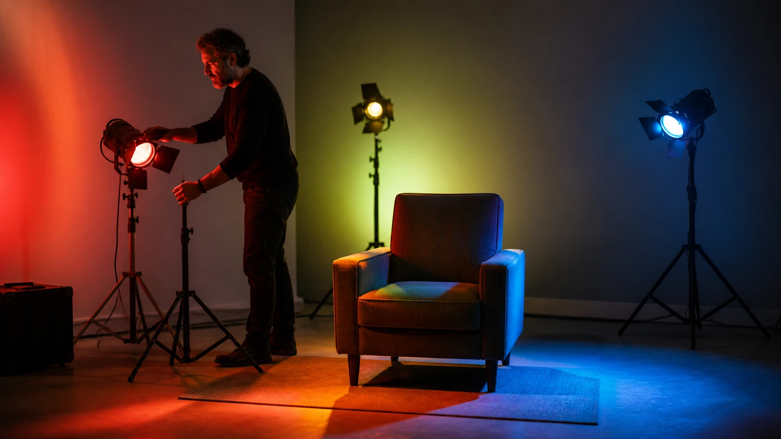 Composition créative en atelier pour « Développer son regard sur les couleurs »